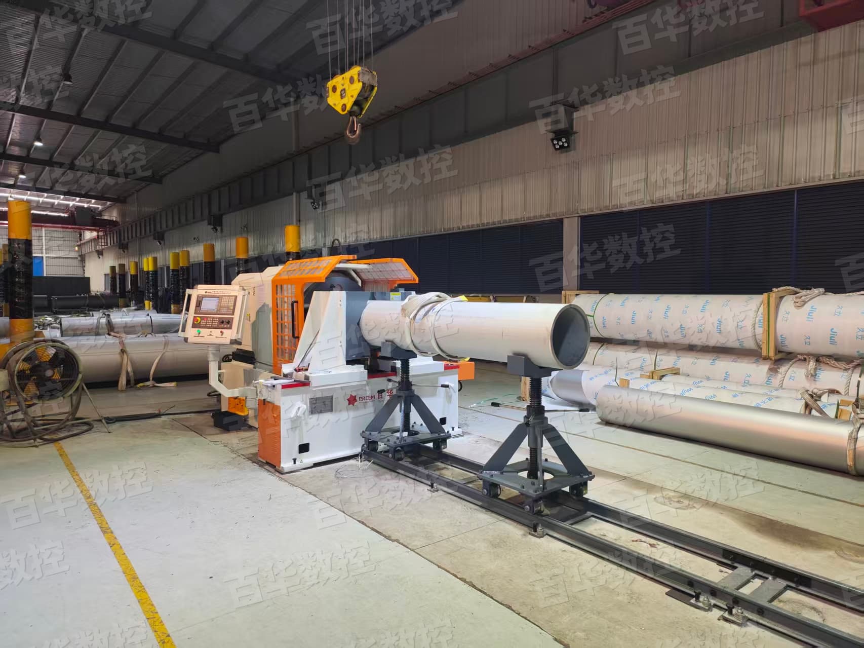 百华 PEM数控管道高速坡口机交付华东高端钢结构企业 (2).jpg