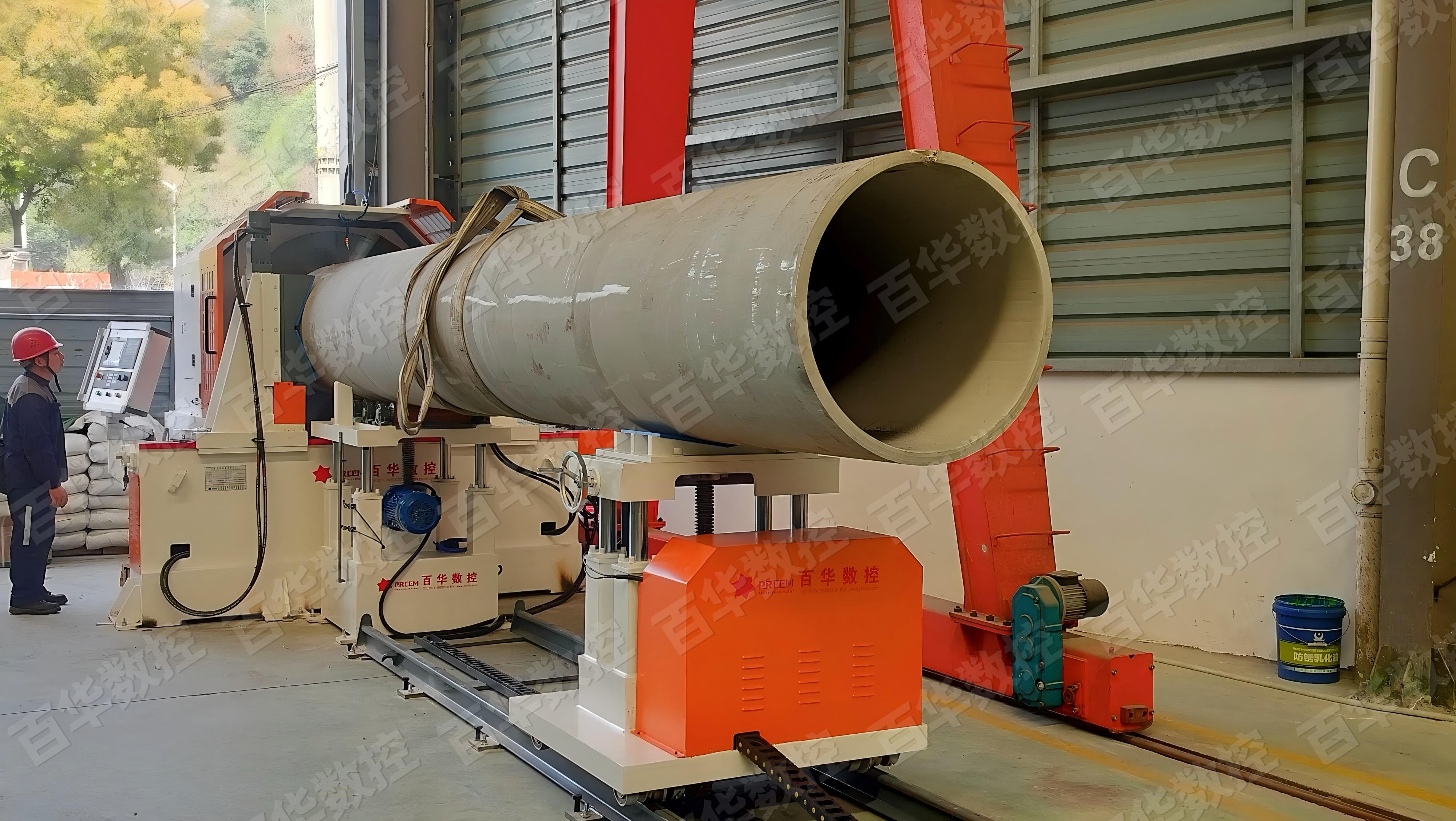 百华 PEM数控高速坡口机交付浙南大型管道制造企业